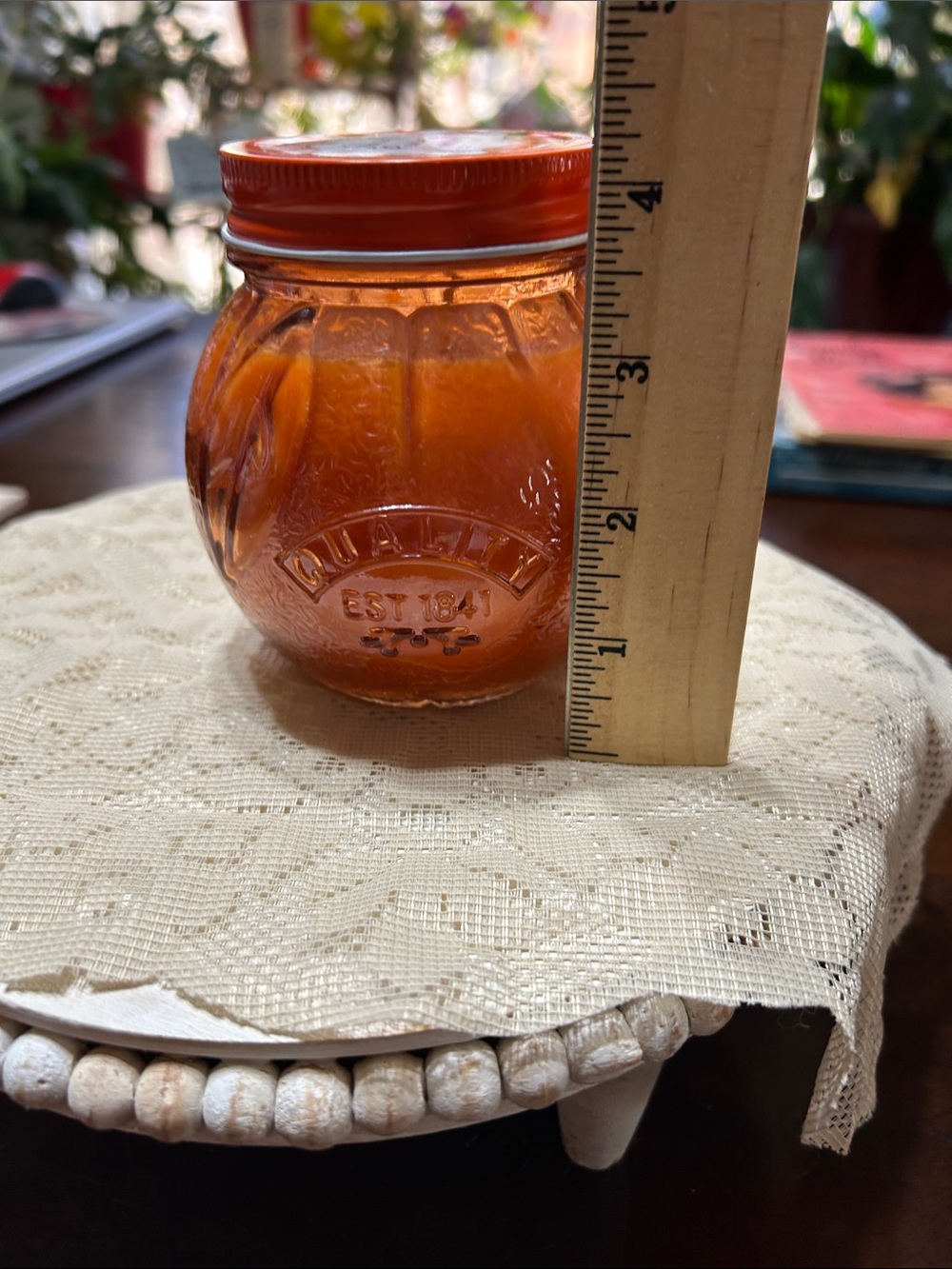 Spiced Peaches Soy Blend Scented Candle 11.3 Oz Spiced Peaches Scented New - Picture 6 of 7